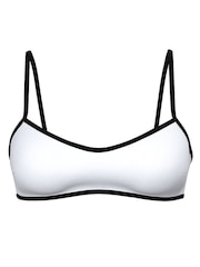 Victoria's Secret White Scoop Scuba Bikini Top - Image 3 of 3