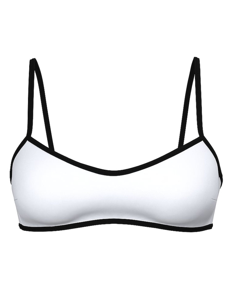 Victoria's Secret White Scoop Scuba Bikini Top - Image 3 of 3
