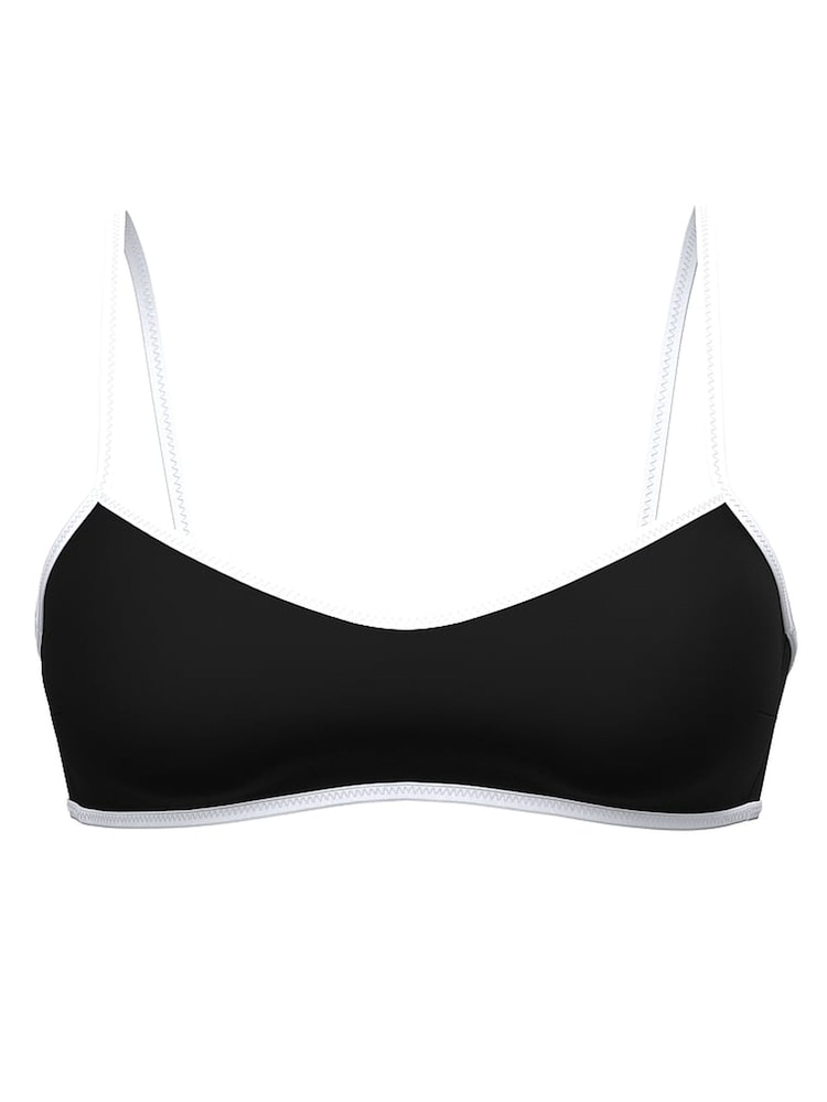 Victoria's Secret Pure Black Scoop Scuba Bikini Top - Image 3 of 3
