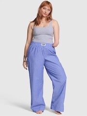 Victoria's Secret PINK Ultra Marine Blue Boyfriend Pyjama Bottoms - Image 1 of 2