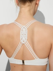 Victoria's Secret Coconut White Push Up Macrame Bikini Top - Image 3 of 4