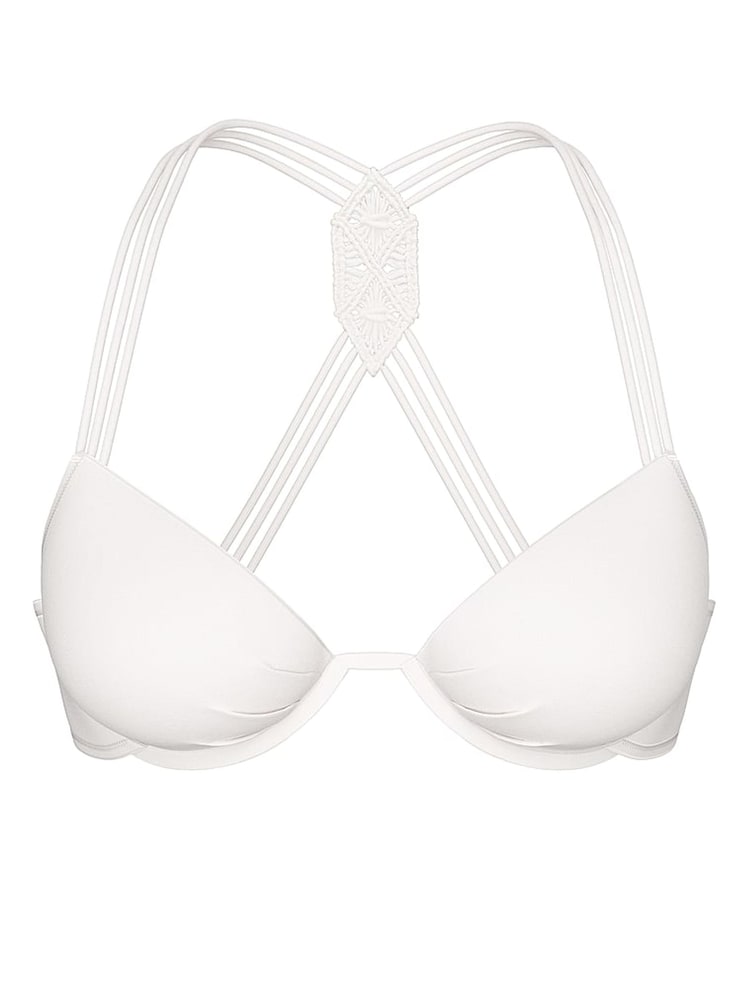 Victoria's Secret Coconut White Push Up Macrame Bikini Top - Image 4 of 4