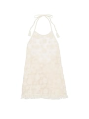 Victoria's Secret PINK White Shell Halter Neck Coverup Dress - Image 3 of 3