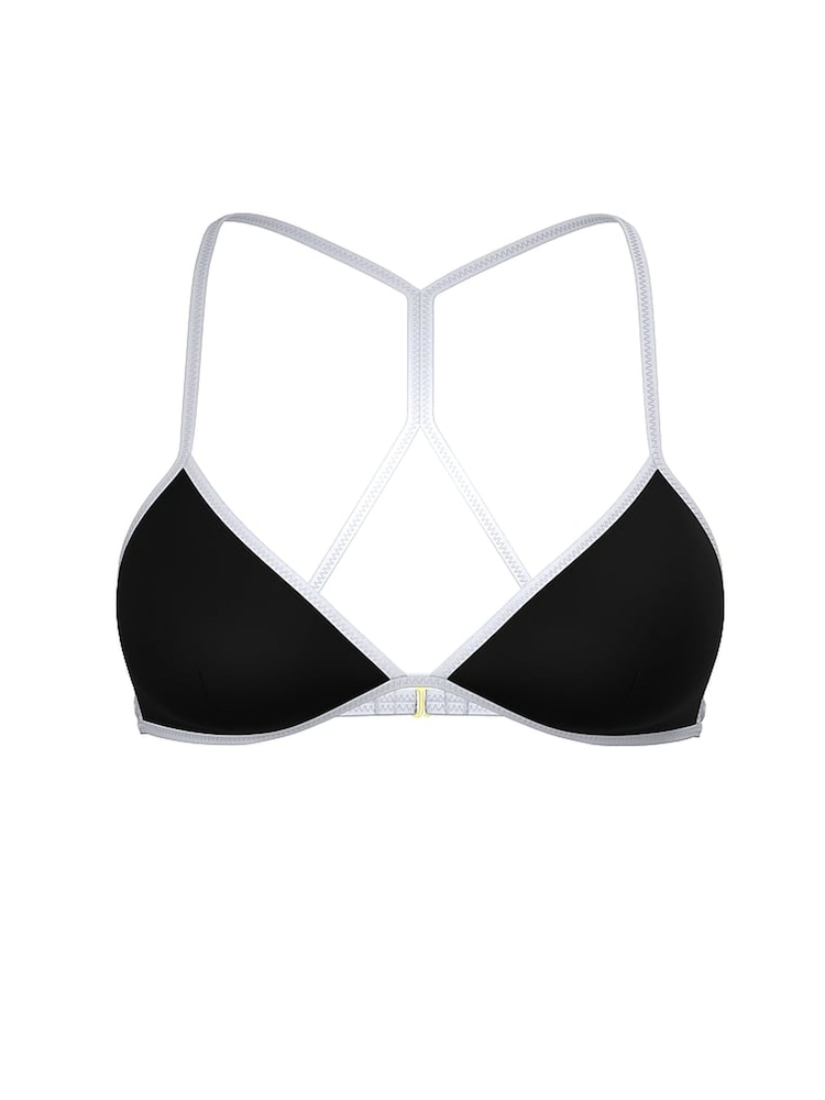 Victoria's Secret Pure Black Triangle Suba Bikini Top - Image 3 of 3