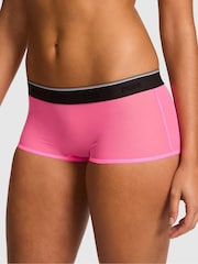 Victoria's Secret PINK Radiant Rose Pink Short Logo Mesh Knickers - Image 1 of 2