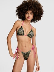 Victoria's Secret PINK Green Camo Tie Side Braided Bikini Bottoms - Image 3 of 3