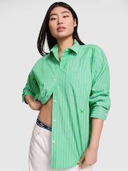 Victoria's Secret PINK Wild Green Oversized Pyjama Shirt - Image 1 of 2