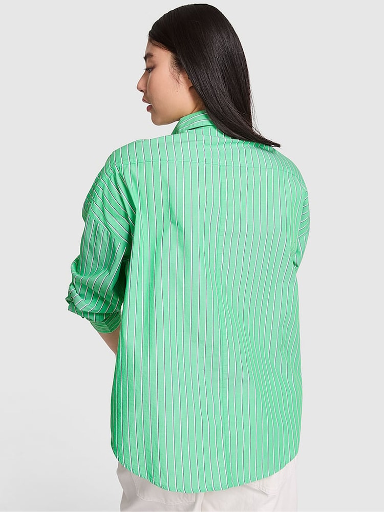 Victoria's Secret PINK Wild Green Oversized Pyjama Shirt - Image 2 of 2