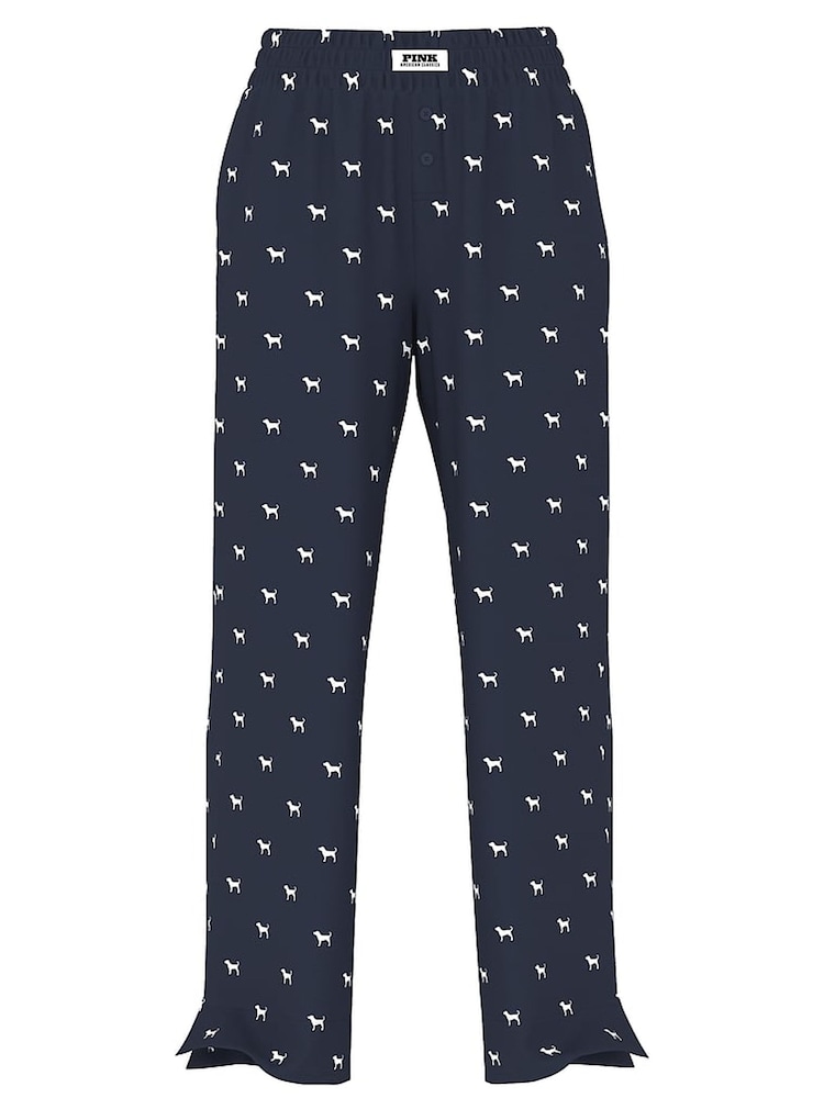 Victoria's Secret PINK Navy Blue Dog Print Pyjama Bottoms - Image 3 of 3 Victoria's Secret PINK Navy Blue Dog Print Pyjama Bottoms - Image 3 of 3