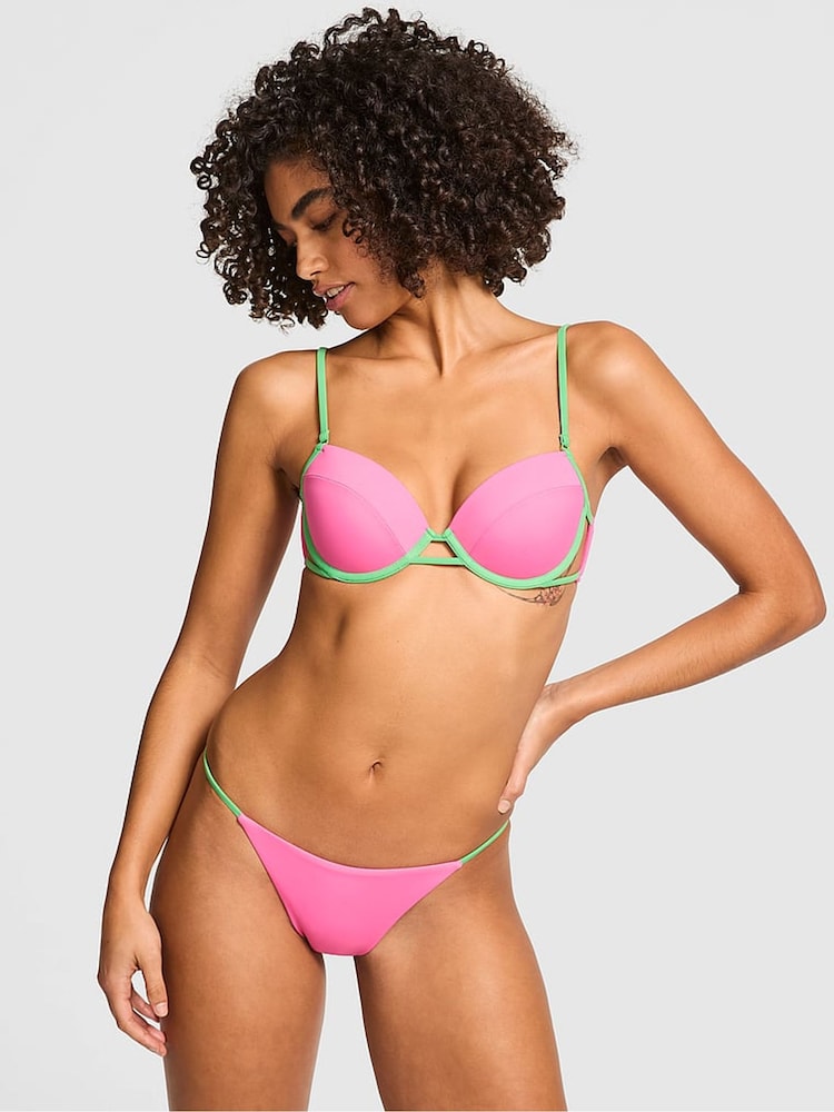 Victoria's Secret PINK Carmine Rose Pink Bikini Bottoms - Image 3 of 3