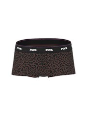 Victoria's Secret PINK Brown Leopard Short Logo Mesh Knickers - Image 3 of 3