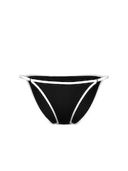 Victoria's Secret Pure Black Scuba String Bikini Bottoms - Image 3 of 3