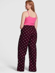 Victoria's Secret PINK Purple Rose Dog Print Boyfriend Pyjama Bottoms - Image 2 of 2