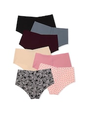 Victoria's Secret Nude/White/Pink/Grey/Black Cheeky 7 Pack Knickers - Image 2 of 4