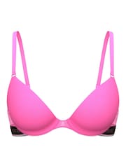 Victoria's Secret PINK Radiant Rose Pink Super Push Up Mesh Bra - Image 3 of 4