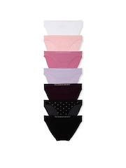 Victoria's Secret White/Pink/Purple/Black Bikini 7 Pack Knickers - Image 1 of 2