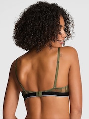 Victoria's Secret PINK Olive Green Super Push Up Mesh Bra - Image 2 of 3