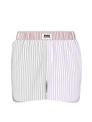 Victoria's Secret PINK Red and Blue Stripe Short Boyfriend Pyjama Bottoms - Image 3 of 3
