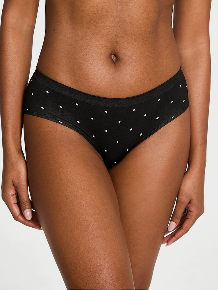 Victoria's Secret Black Dot Hipster Knickers - Image 1 of 3