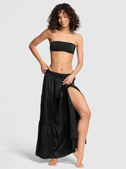 Victoria's Secret PINK Black Satin Skirt - Image 1 of 3