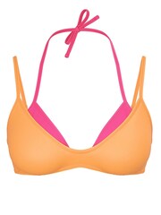 Victoria's Secret PINK Vitamin C Orange and Pink Cheeky Double Layer Bikini Top - Image 3 of 3
