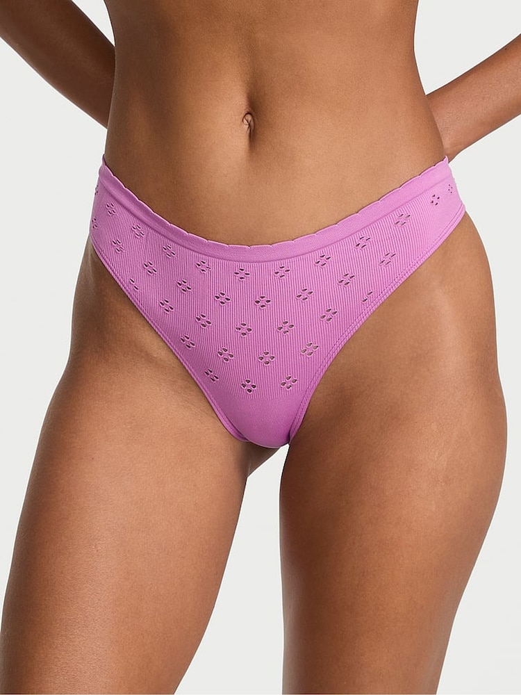 Victoria's Secret Cocktail Purple Thong Knickers - Image 1 of 2