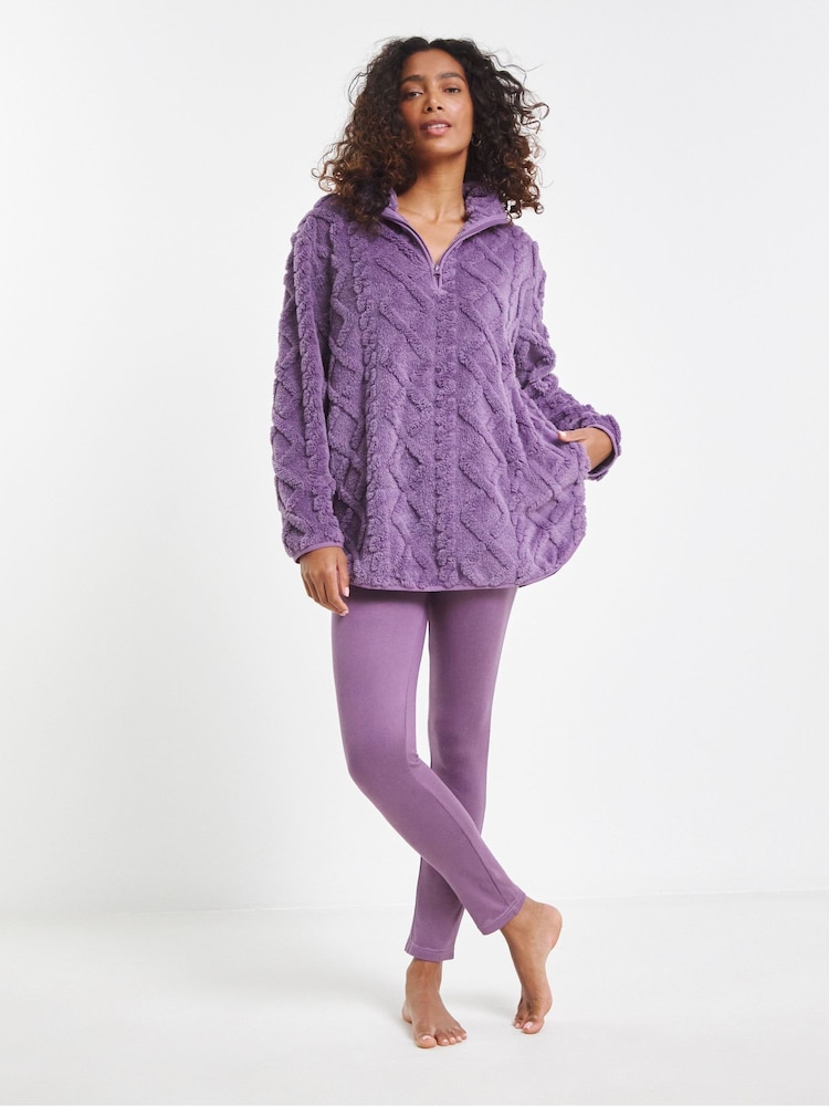 Simply Be Purple Pretty Secrets Cable Lounge Set - Image 1 of 4