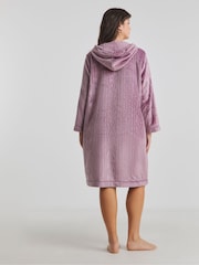 Simply Be Pretty Secrets Zip Through Fleece Gown - Imagen 3 de 4