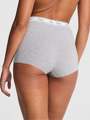 Victoria's Secret PINK Grey Heather High Waist Cotton Logo Knickers - Image 2 of 2