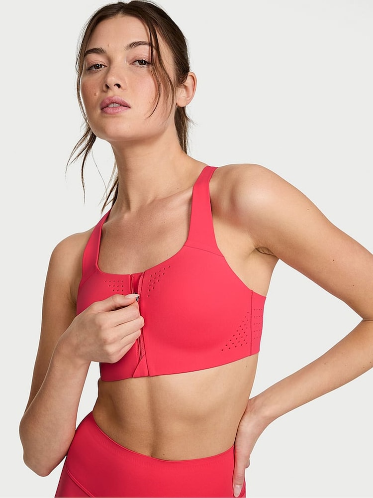 Victoria's Secret Pink Island Front Close Featherweight Max High Support Sports Bra - Image 1 of 3