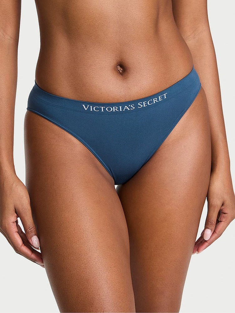 Victoria's Secret Midnight Sea Blue Bikini Knickers - Image 1 of 3