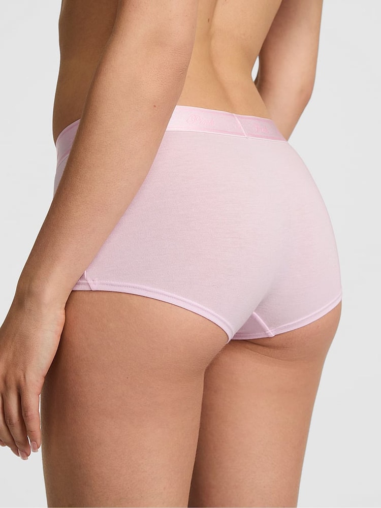 Victoria's Secret PINK Pink Tulip Short Cotton Logo Knickers - Image 2 of 3