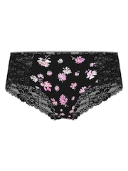 Victoria's Secret PINK Black Floral Cheeky Knickers - Image 3 of 3