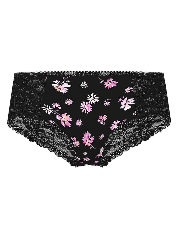 Victoria's Secret PINK Black Floral Cheeky Knickers - Image 3 of 3