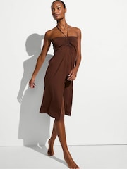 Victoria's Secret Ganache Brown Multiway Cover Up Dress - Image 1 of 4