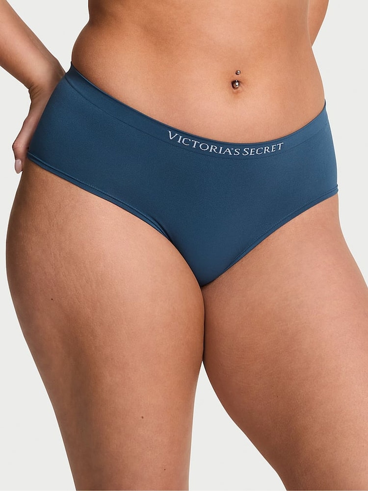 Victoria's Secret Midnight Sea Blue Hipster Knickers - Image 1 of 3 Victoria's Secret Midnight Sea Blue Hipster Knickers - Image 1 of 3