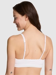 Victoria's Secret PINK White Non Wired Push Up Seamless Rib Bralette - Image 2 of 2
