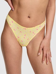 Victoria's Secret PINK Mellow Yellow Fruit Thong Cotton Knickers - Image 1 of 2