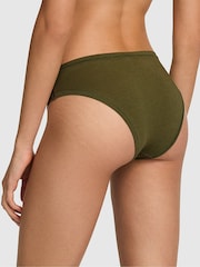 Victoria's Secret PINK Olive Green Cheeky Cotton Knickers - Image 2 of 2