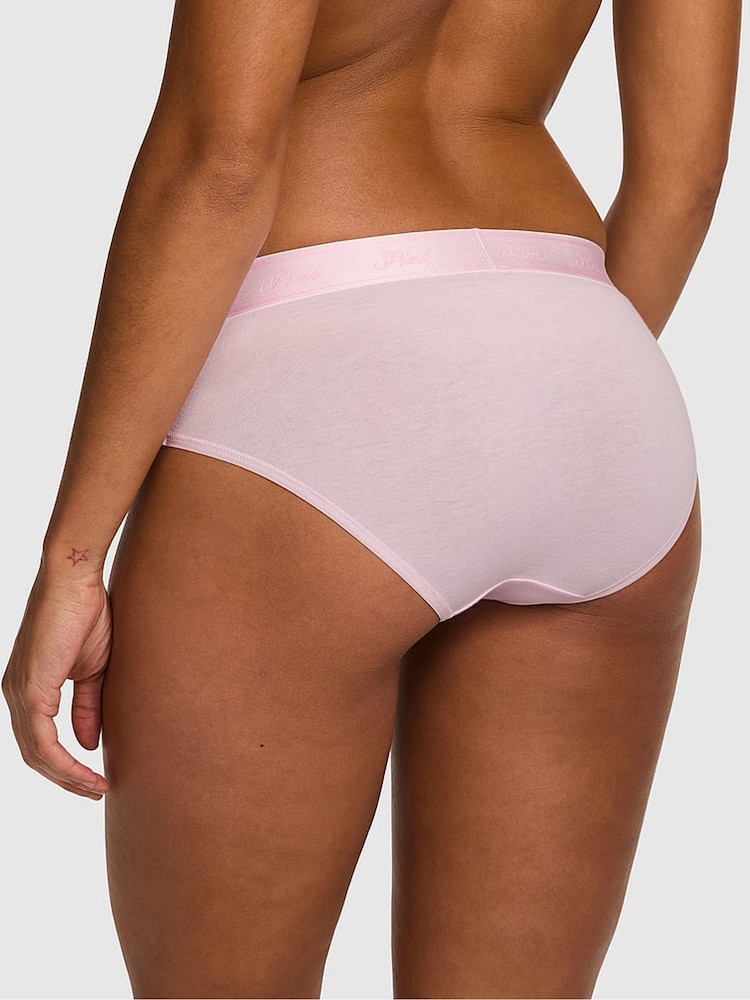 Victoria's Secret PINK Pink Tulip Hipster Cotton Logo Knickers - Image 2 of 2