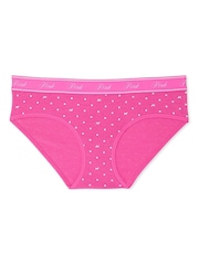 Victoria's Secret PINK Pink Gossip Dot Hipster Cotton Logo Knickers - Image 3 of 3