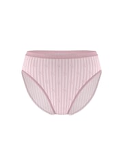 Victoria's Secret Pretty Blossom Lock Up Pink Stripe Brief Knickers - Image 3 of 3