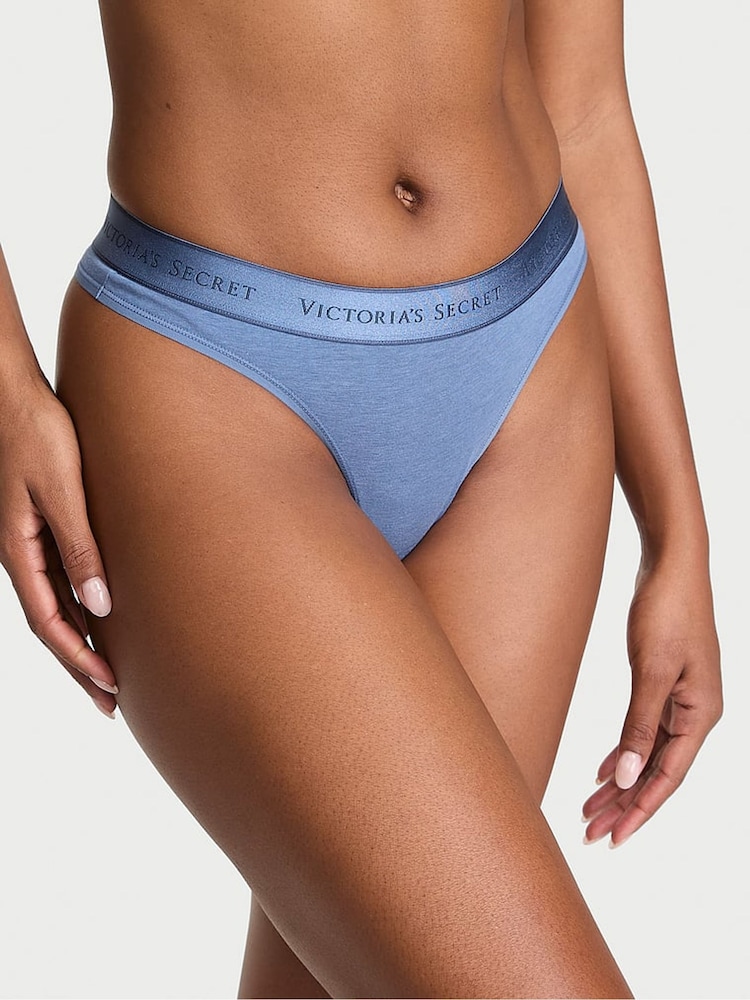 Victoria's Secret Moonlight Blue Thong Knickers - Image 1 of 3