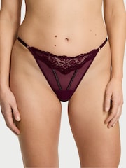 Kir rood - Victoria's Secret glanzende kanten slip - Image 1 of 2
