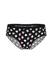 Victoria's Secret Black Floral Hipster Knickers - Image 3 of 3