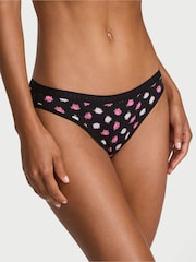 Victoria's Secret Black Floral Bikini Knickers - Image 1 of 3