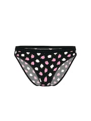 Victoria's Secret Black Floral Bikini Knickers - Image 3 of 3