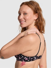 Victoria's Secret PINK Black Floral Print T Shirt Bra - Image 2 of 5
