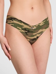 Victoria's Secret PINK Camo Green Thong Knickers - Image 1 of 2