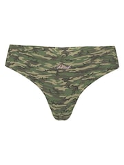 Victoria's Secret PINK Camo Green Thong Knickers - Image 3 of 3
